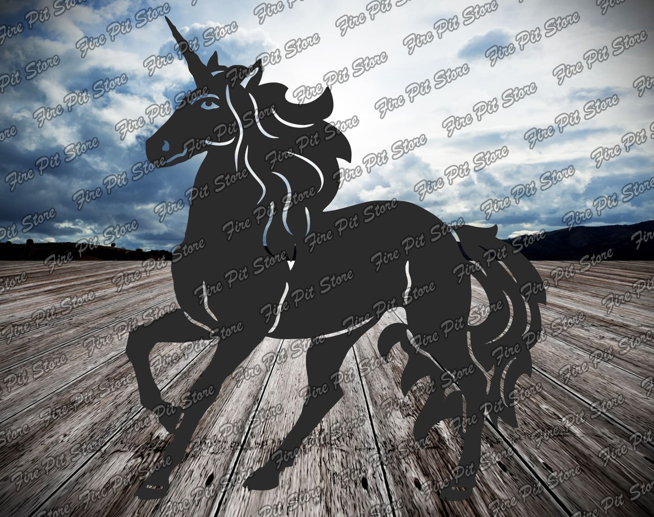 Unicorno V3. File vettoriali DXF, SVG per taglio CNC, laser e plasma