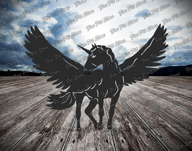 Unicorn V4. DXF, SVG, PNG, AI, EPS, CDR vector files for CNC, laser and plasma cutting