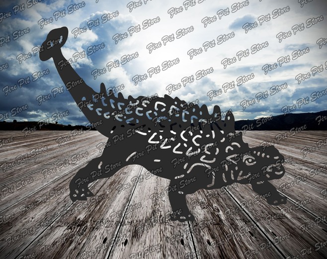 Ankylosaurus. Fișiere vectoriale DXF, SVG pentru CNC, tăiere cu laser și plasmă