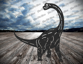 Brachiosaurus V2. Fișiere vectoriale DXF, SVG pentru CNC, tăiere cu laser și plasmă