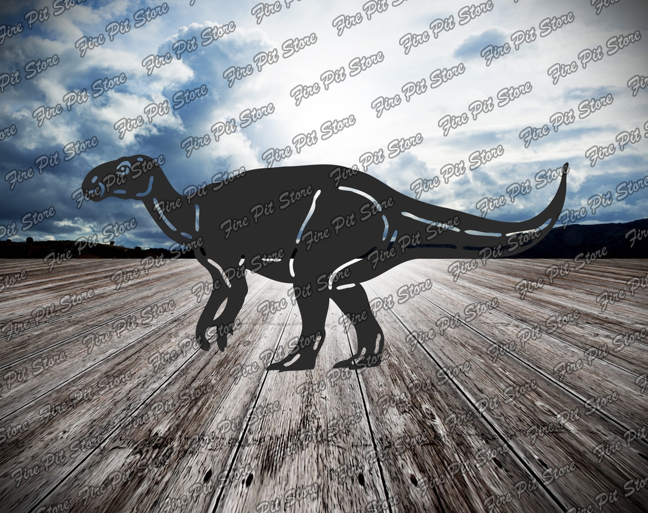 Iguanodon. Fișiere vectoriale DXF, SVG pentru CNC, tăiere cu laser și plasmă