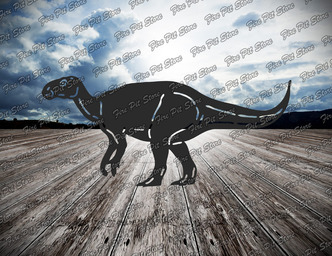 Iguanodon. Fișiere vectoriale DXF, SVG pentru CNC, tăiere cu laser și plasmă