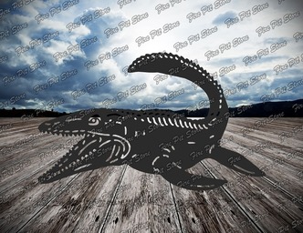 Mosasaurus. Fișiere vectoriale DXF, SVG pentru CNC, tăiere cu laser și plasmă