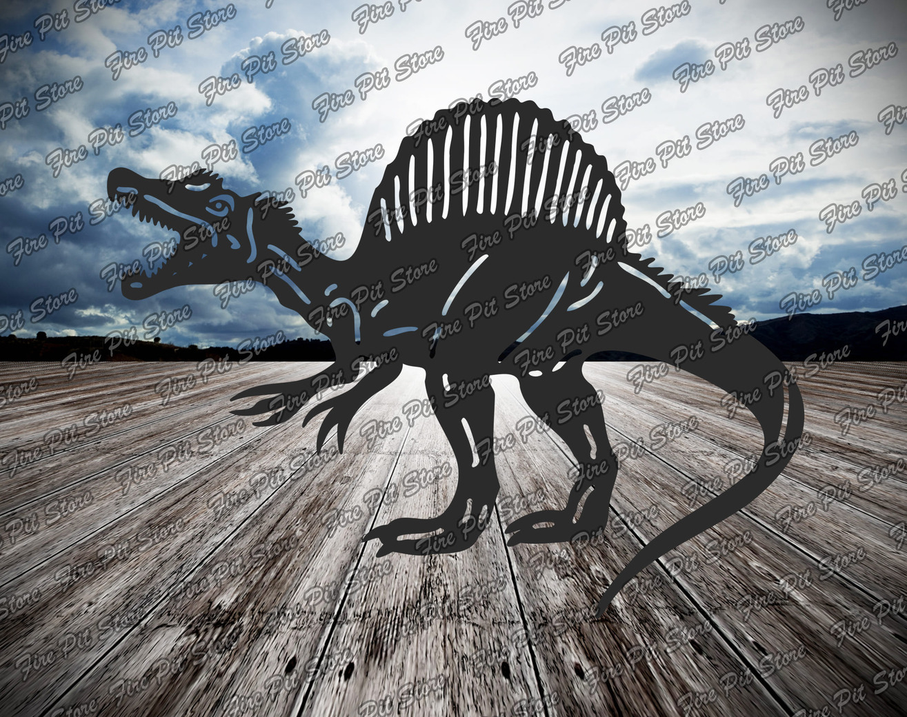 Spinosaurus. Fișiere vectoriale DXF, SVG pentru CNC, tăiere cu laser și plasmă