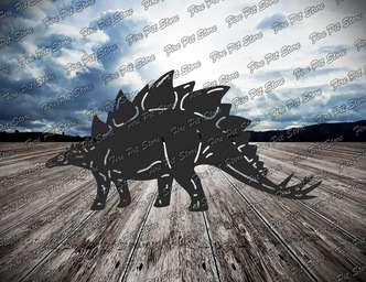 Stegosaurus. Fișiere vectoriale DXF, SVG pentru CNC, tăiere cu laser și plasmă