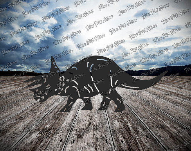 Triceratops. Fișiere vectoriale DXF, SVG pentru CNC, tăiere cu laser și plasmă