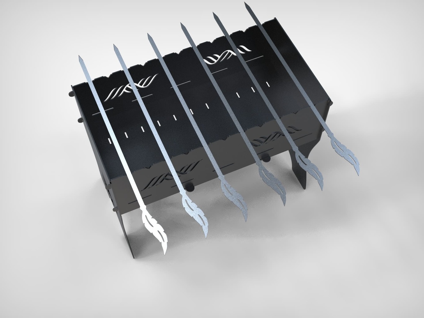 Spiedini Piuma. File DXF per taglio laser, plasma. Фото 10