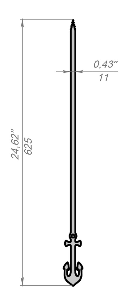 Spiedini Ancora. File DXF per taglio laser, plasma. Фото 11