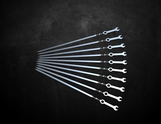 Wrench Skewers. DXF files for laser, plasma cutting