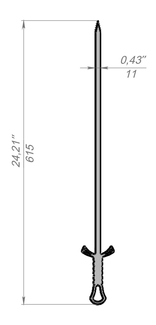 Spiedini Spada V2. File DXF per taglio laser, plasma. Фото 11