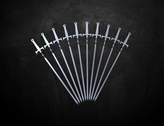 Sword V3 Skewers. DXF files for laser, plasma cutting