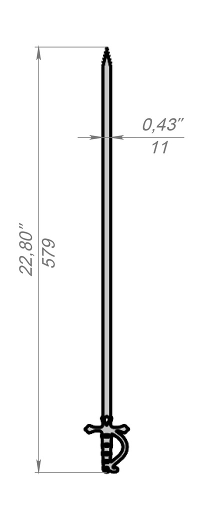 Spiedini Spada V4. File DXF per taglio laser, plasma. Фото 5