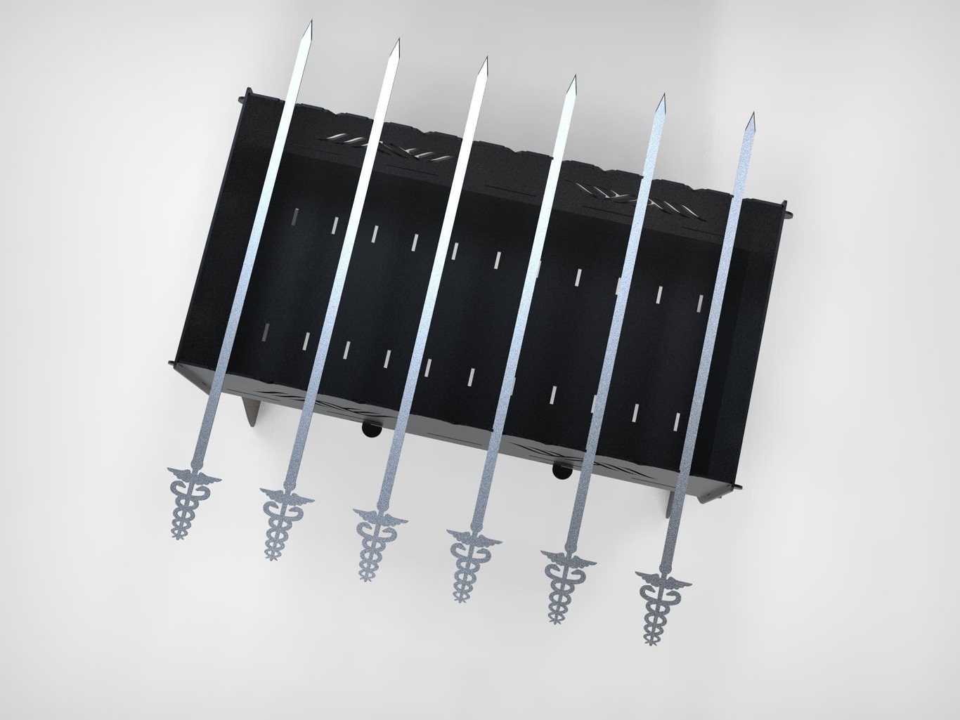 Spiedini Caduceo. File DXF per taglio laser, plasma. Фото 4