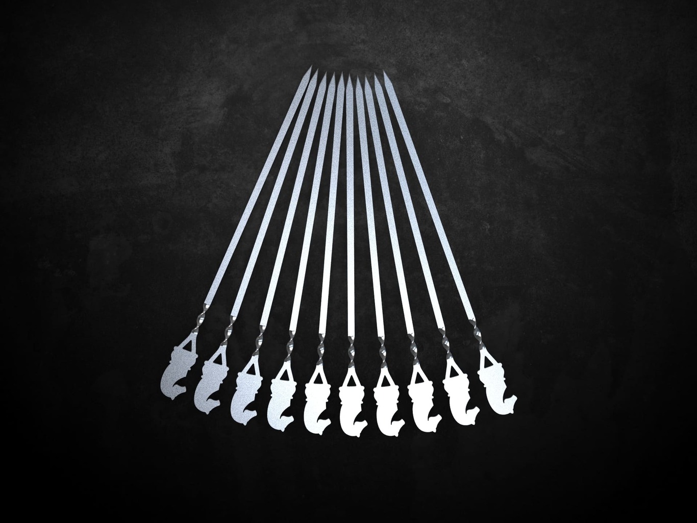 Chess Knight Skewers. DXF files for laser, plasma cutting. Фото 3