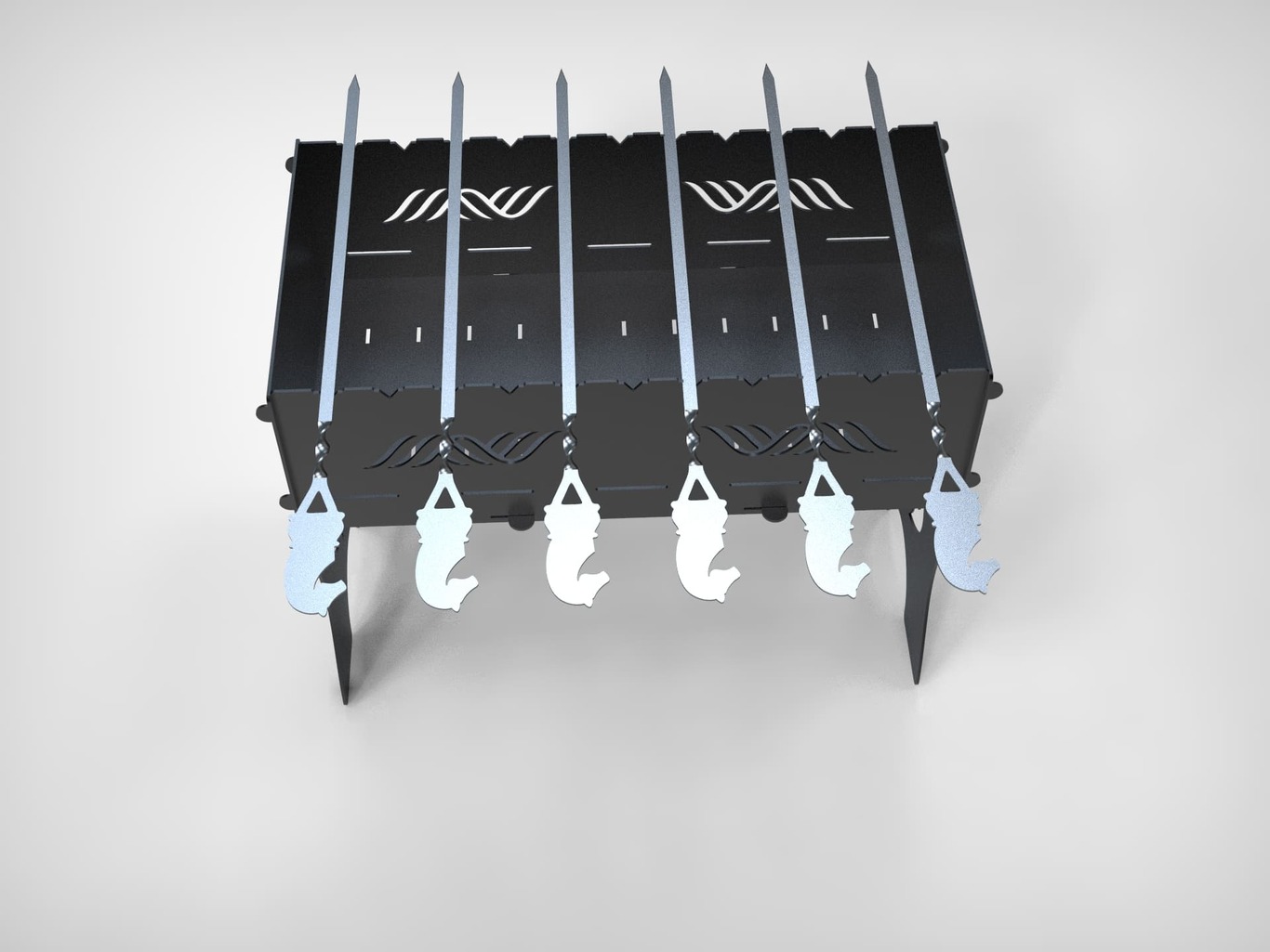 Chess Knight Skewers. DXF files for laser, plasma cutting. Фото 7