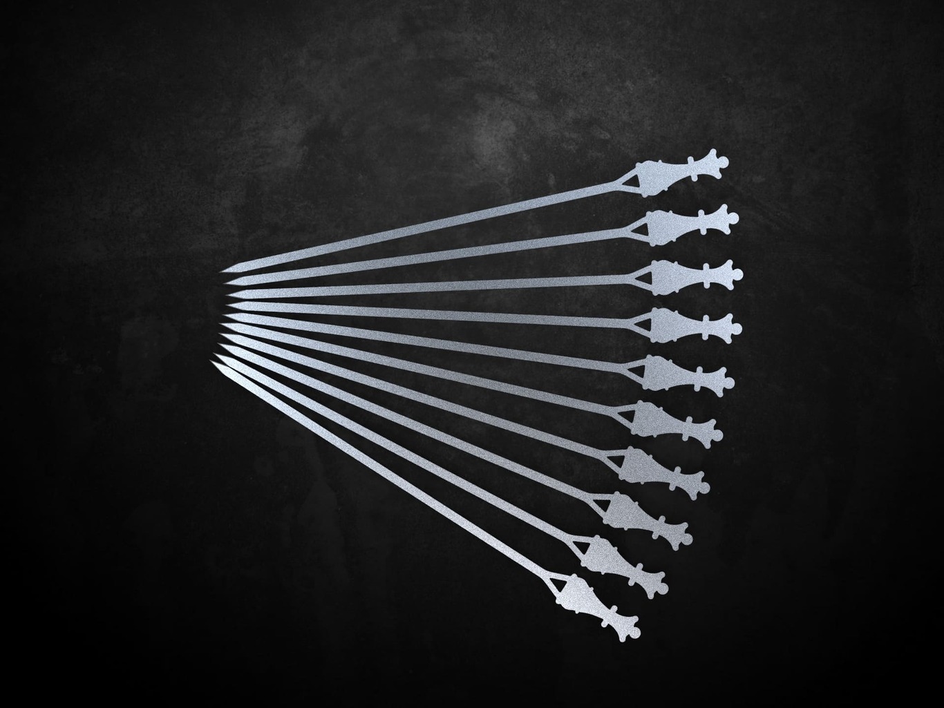 Brochettes Reine d'Échecs. Fichiers DXF pour découpe laser et plasma. Фото 5