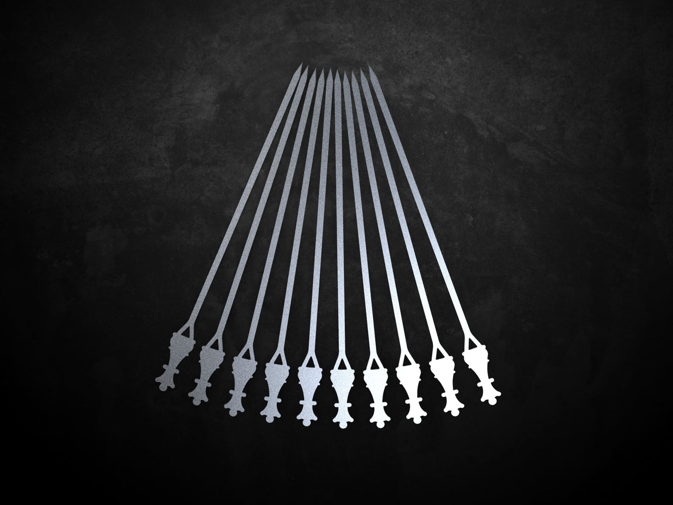 Brochettes Reine d'Échecs. Fichiers DXF pour découpe laser et plasma. Фото 4