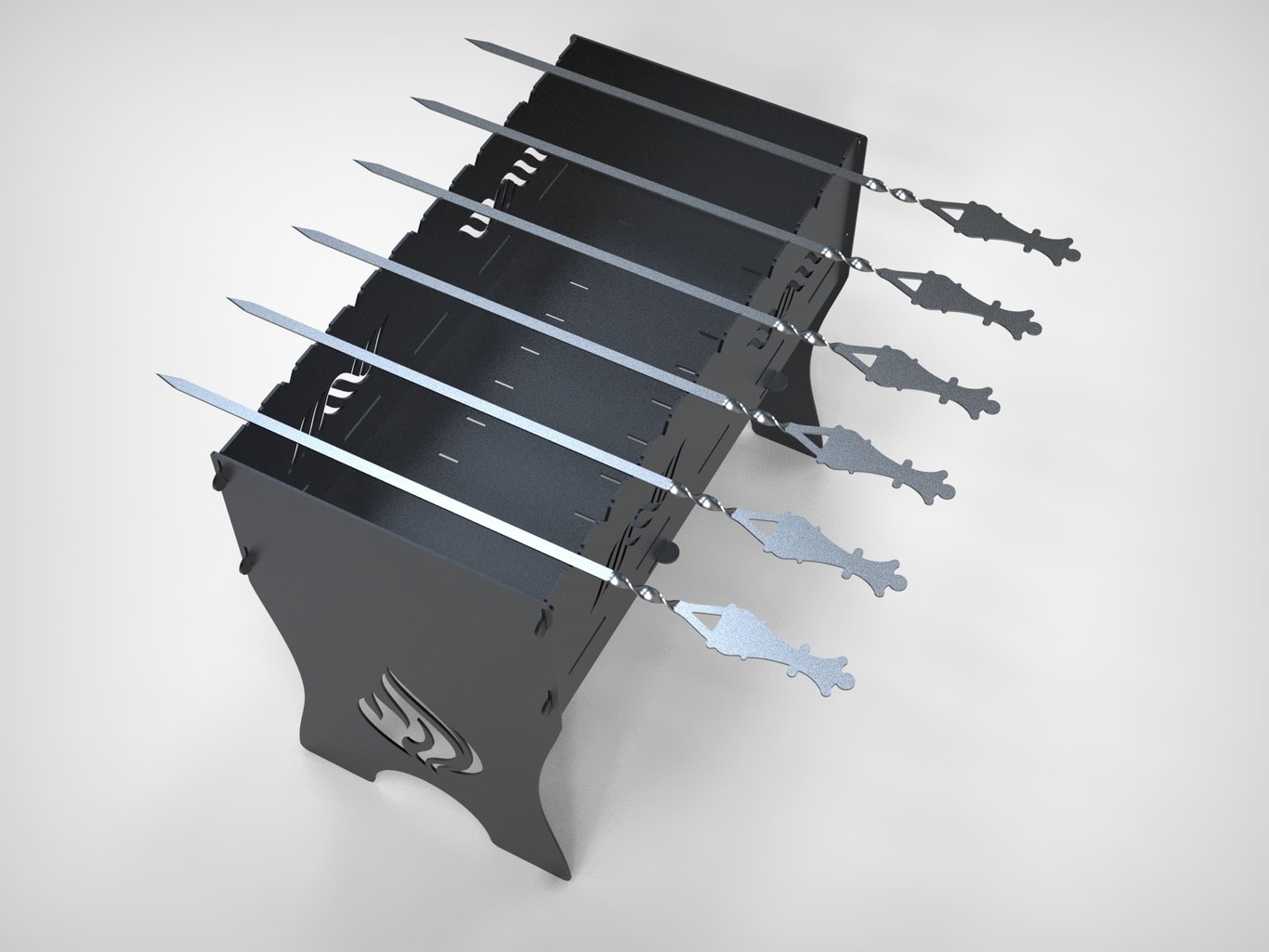 Brochettes Reine d'Échecs. Fichiers DXF pour découpe laser et plasma. Фото 8