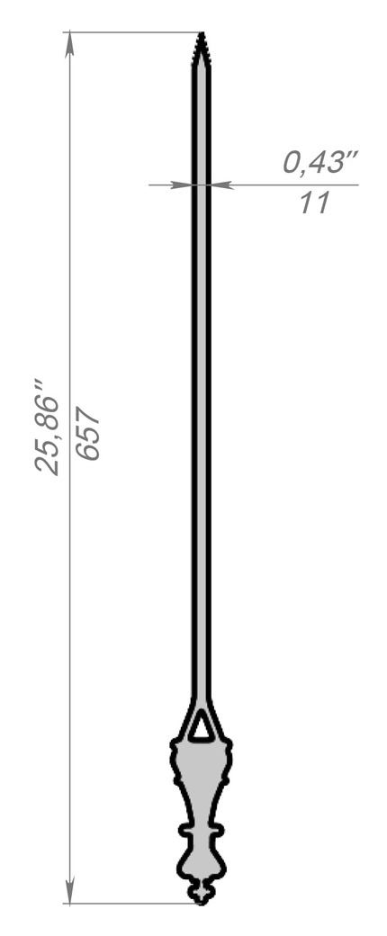 Spiedini Re Scacchi. File DXF per taglio laser, plasma. Фото 10