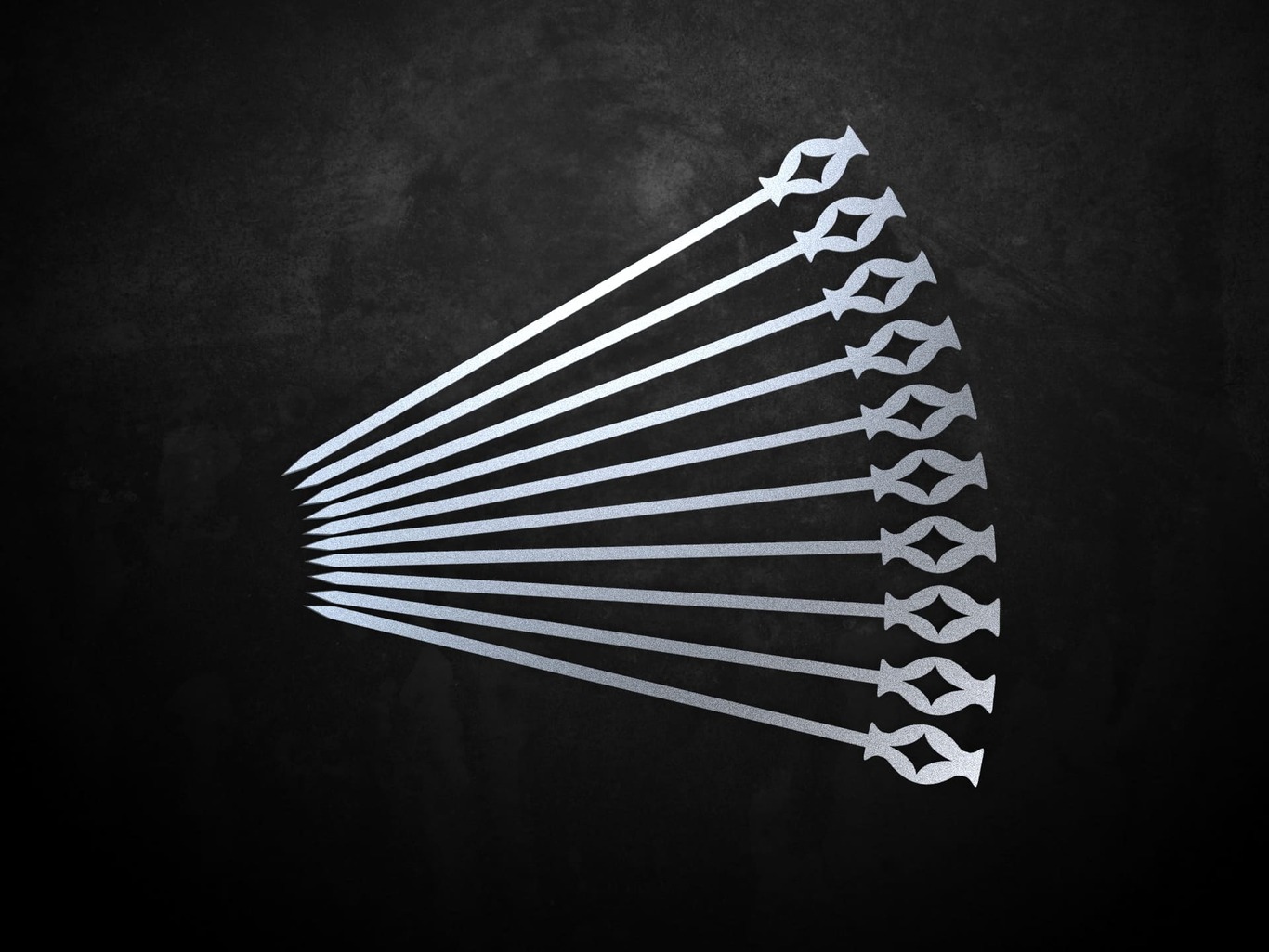 Diamonds Card Skewers. DXF files for laser, plasma cutting. Фото 2