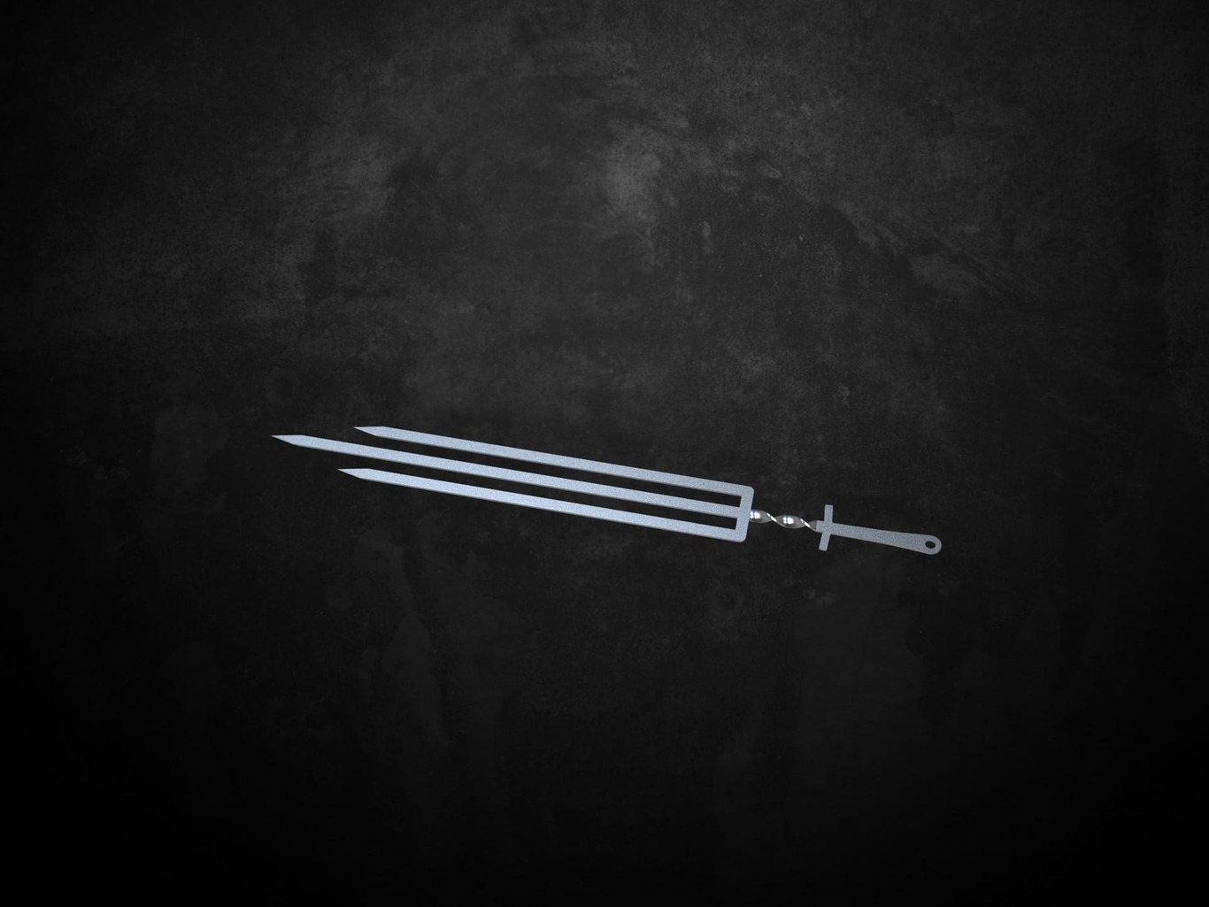 Triple Sword V1 Skewers. DXF files for laser, plasma cutting