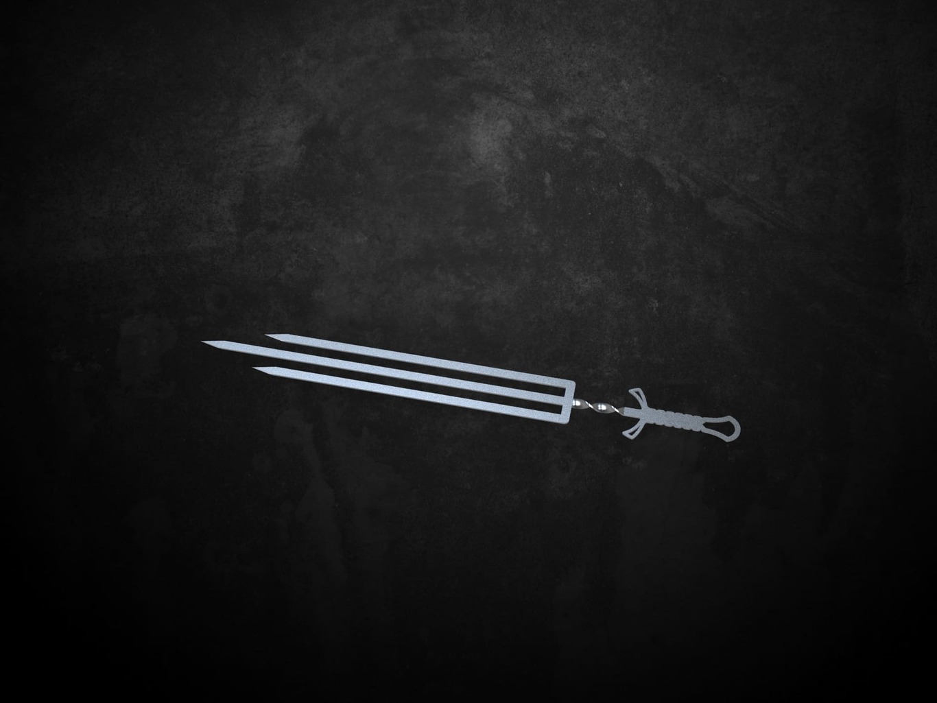 Triple Sword V2 Skewers. DXF files for laser, plasma cutting