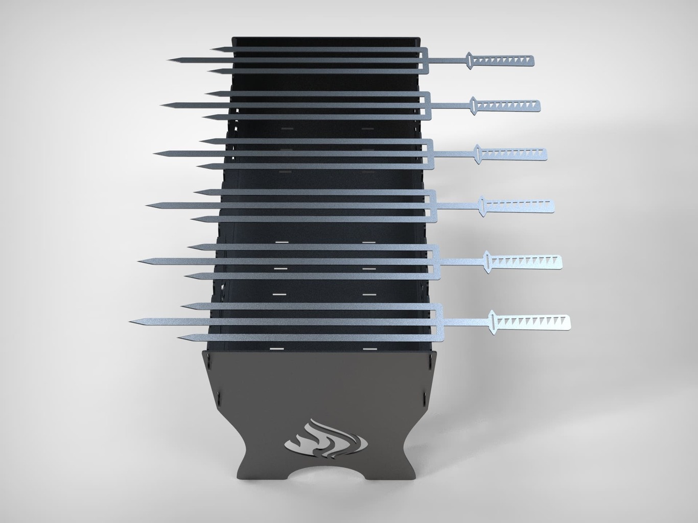 Triple Katana Skewers. DXF files for laser, plasma cutting. Фото 4
