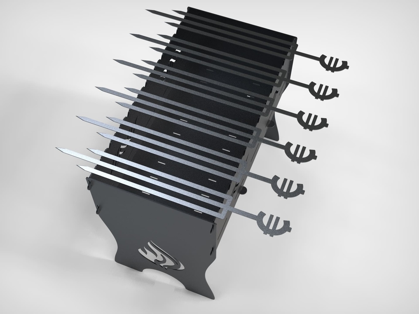 Triple Euro Skewers. DXF files for laser, plasma cutting. Фото 4