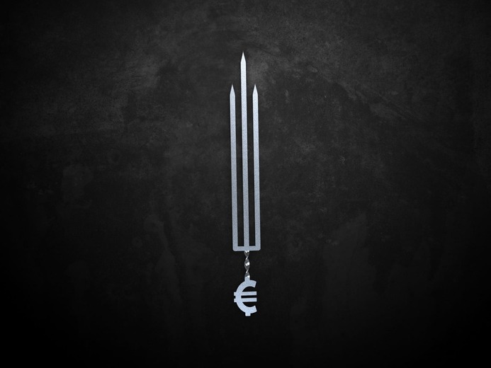 Triple Euro Skewers. DXF files for laser, plasma cutting