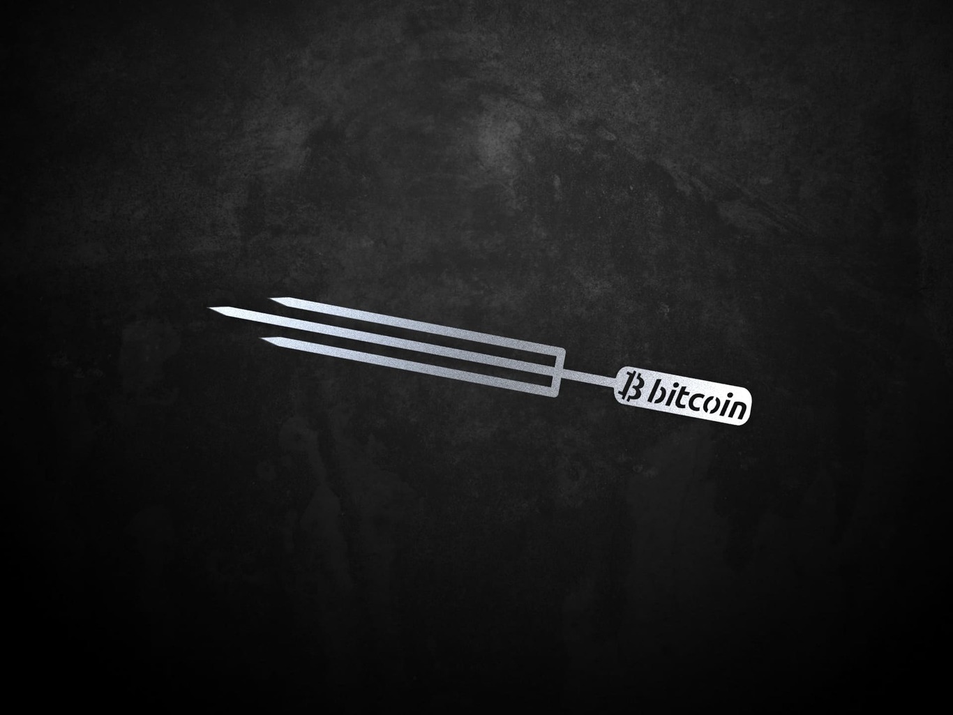 Triple Bitcoin Skewers. DXF files for laser, plasma cutting. Фото 2