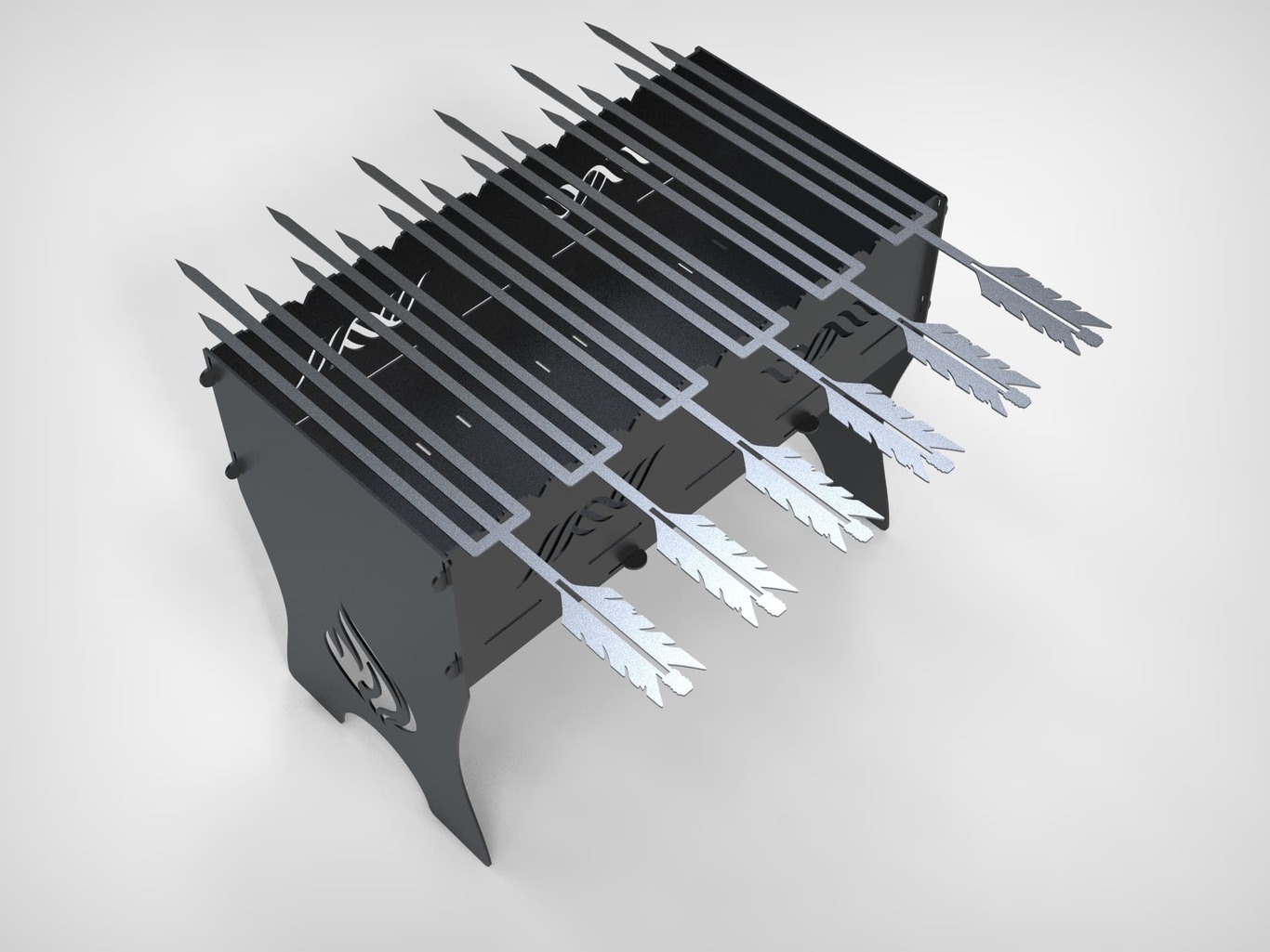Triple Arrow Skewers. DXF files for laser, plasma cutting. Фото 4