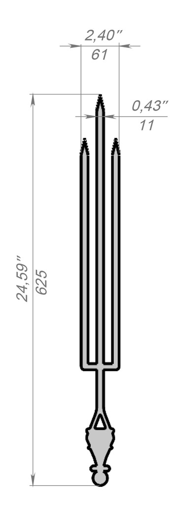Triple Chess Pawn Skewers. DXF files for laser, plasma cutting. Фото 7