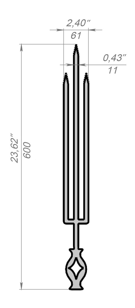 Triple Diamonds Card Skewers. DXF files for laser, plasma cutting. Фото 7