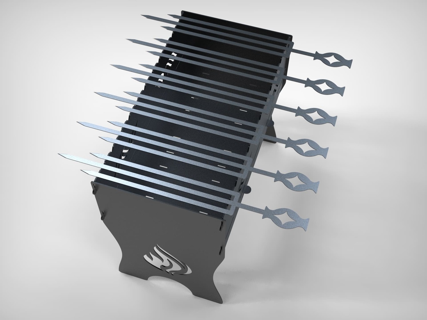 Triple Diamonds Card Skewers. DXF files for laser, plasma cutting. Фото 5