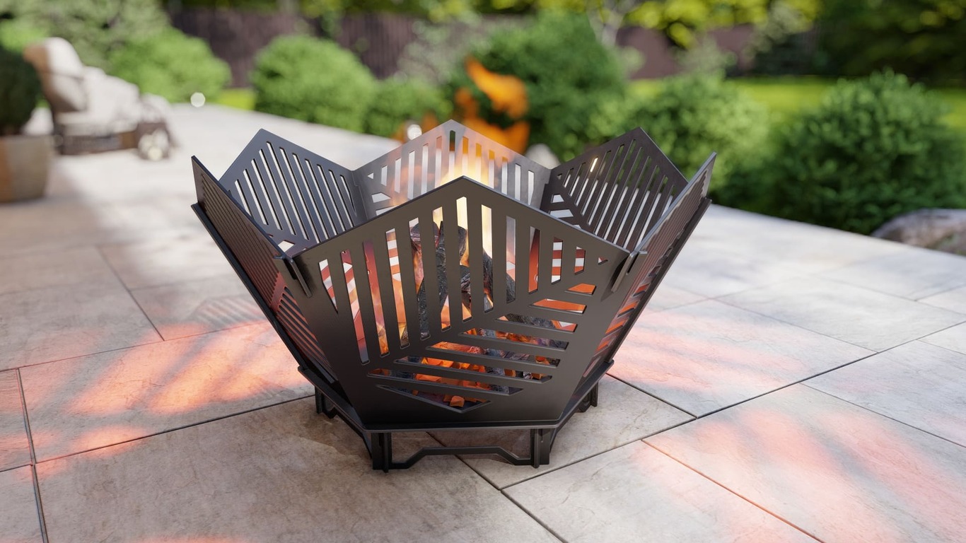Hex Fire Pit V3. DXF, SVG files for plasma, laser cutting. Фото 3