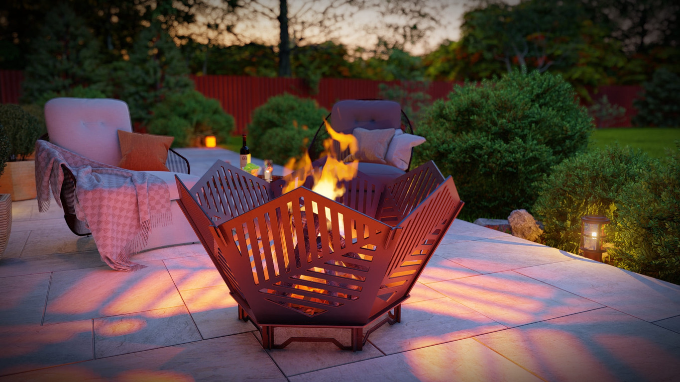 Hex Fire Pit V3. DXF, SVG files for plasma, laser cutting. Фото 5