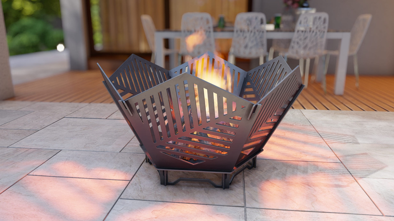 Hex Fire Pit V3. DXF, SVG files for plasma, laser cutting. Фото 6