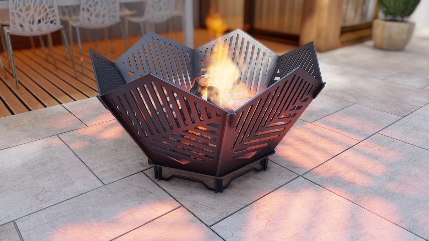 Hex Fire Pit V3. DXF, SVG files for plasma, laser cutting. Фото 7