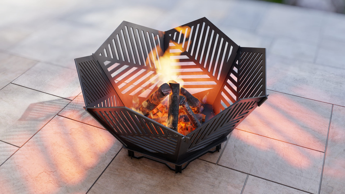 Hex Fire Pit V3. DXF, SVG files for plasma, laser cutting. Фото 9