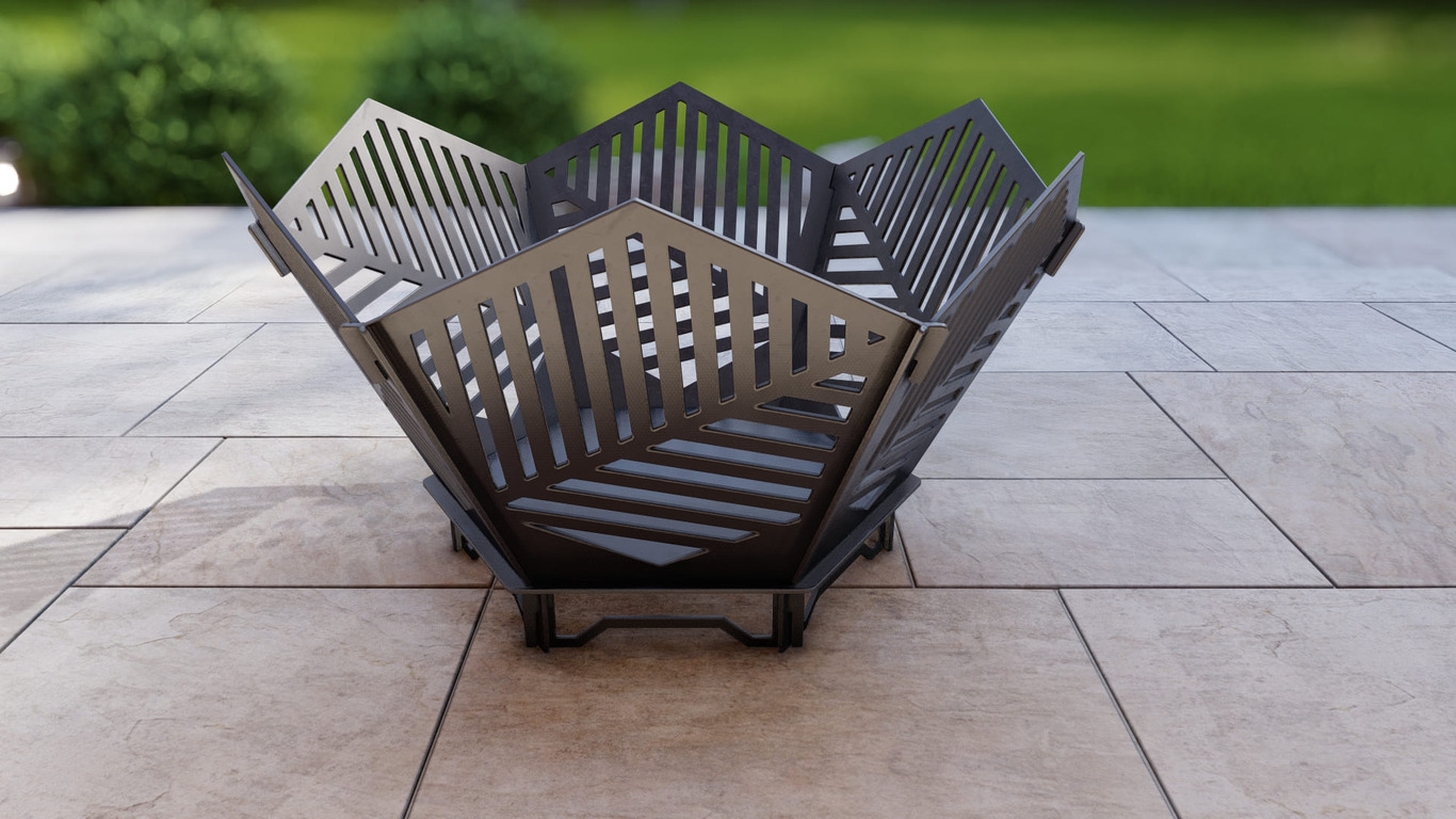 Hex Fire Pit V3. DXF, SVG files for plasma, laser cutting. Фото 10