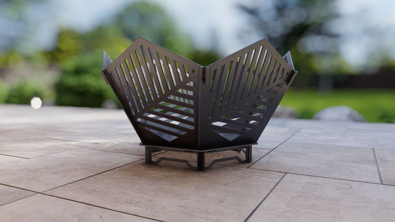 Hex Fire Pit V3. DXF, SVG files for plasma, laser cutting. Фото 11