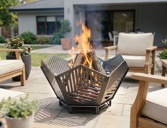 Hex Fire Pit V3. DXF, SVG files for plasma, laser cutting