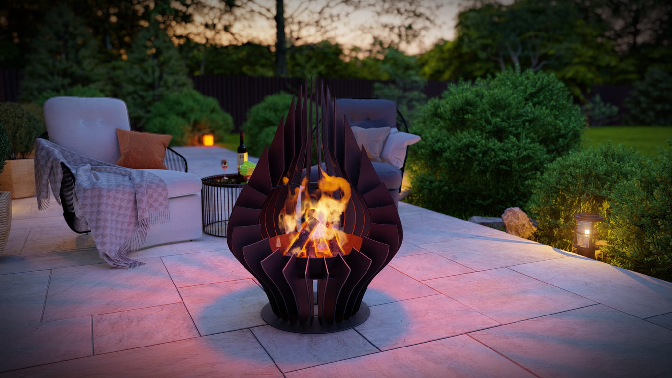 Drop Fire Pit. DXF, SVG files for plasma, laser cutting. Фото 4