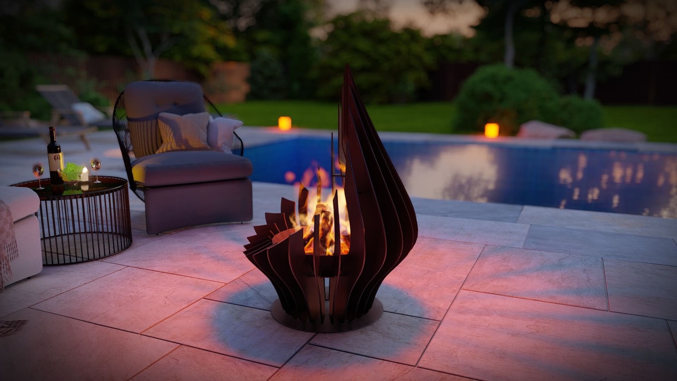 Drop Fire Pit. DXF, SVG files for plasma, laser cutting. Фото 5