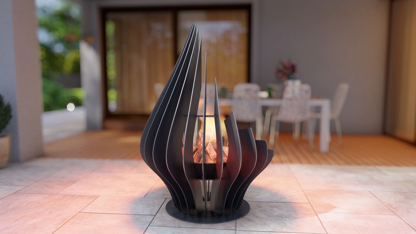 Drop Fire Pit. DXF, SVG files for plasma, laser cutting. Фото 6