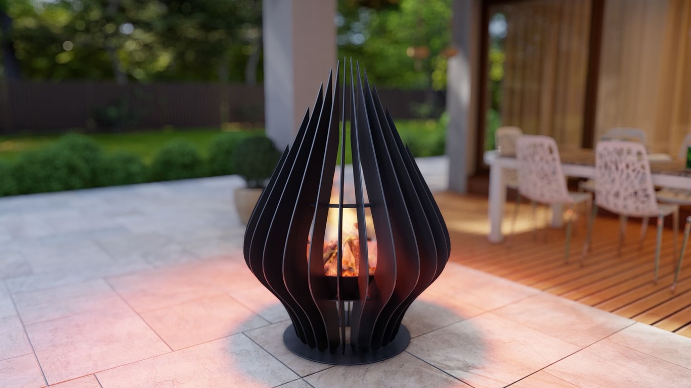 Drop Fire Pit. DXF, SVG files for plasma, laser cutting. Фото 7