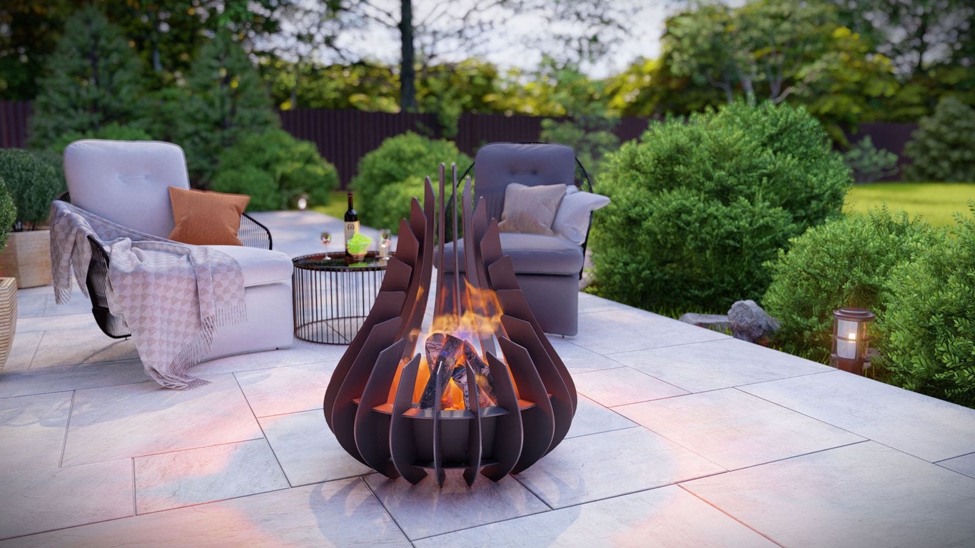 Drop Fire Pit V2. DXF, SVG files for plasma, laser cutting. Фото 3