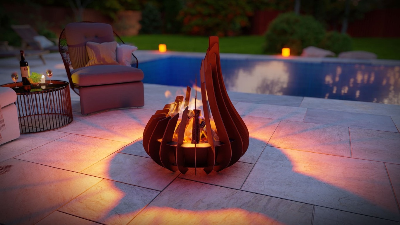 Drop Fire Pit V2. DXF, SVG files for plasma, laser cutting. Фото 6