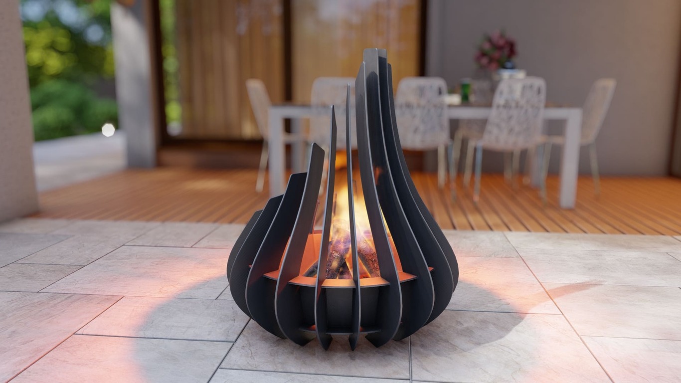 Drop Fire Pit V2. DXF, SVG files for plasma, laser cutting. Фото 5