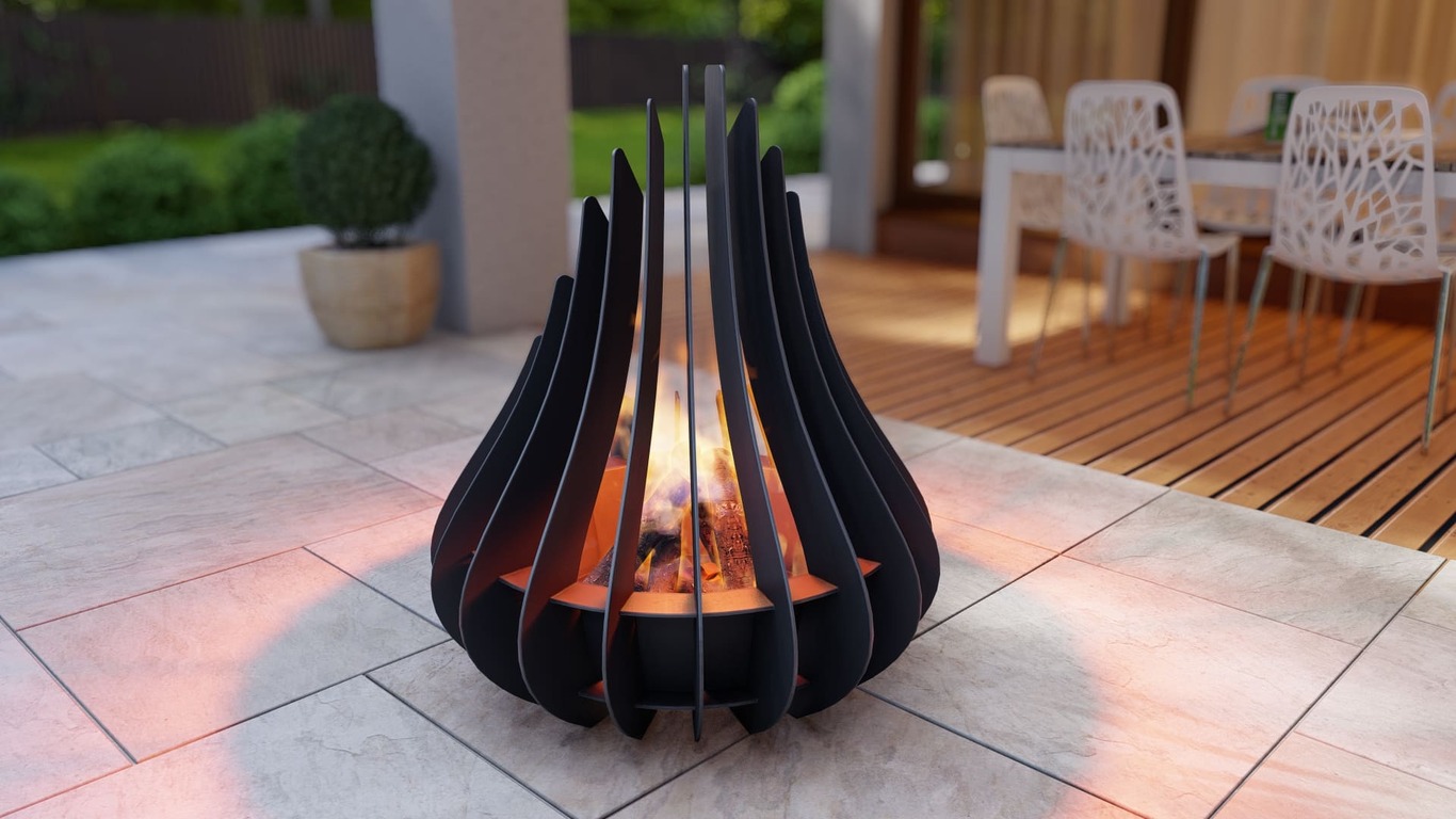 Drop Fire Pit V2. DXF, SVG files for plasma, laser cutting. Фото 7